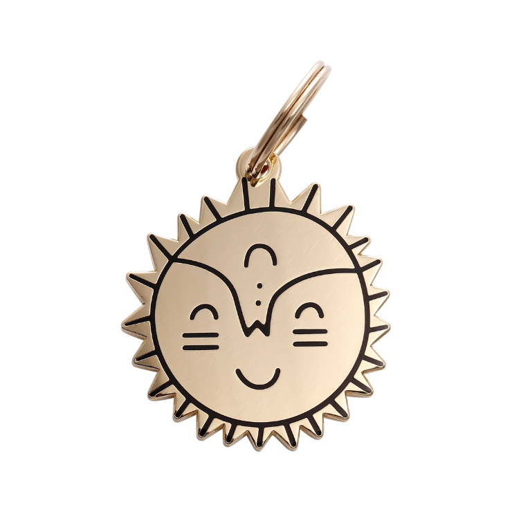 Smiling Sun Pet ID Tag