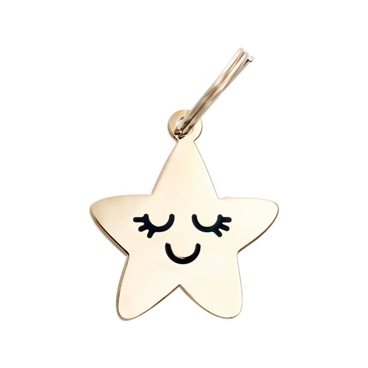 Smiling Star Pet ID Tag