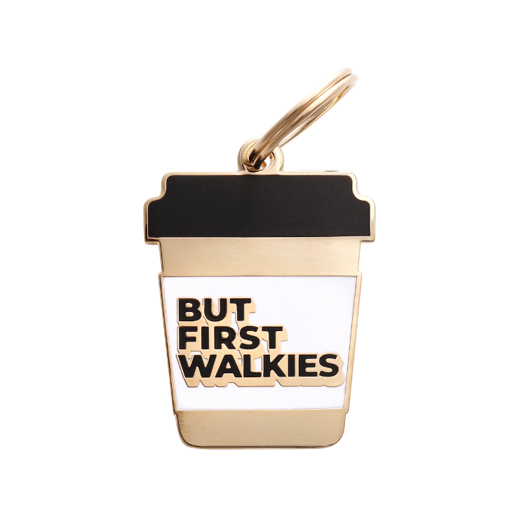 But First Walkies Pet ID Tag