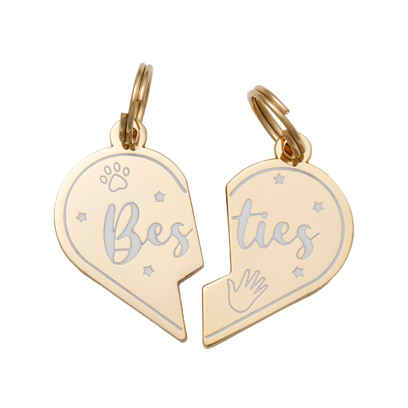 Besties - Pet ID Tag & Charm