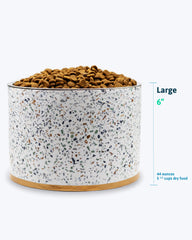 Terrazzo dog outlet bowl